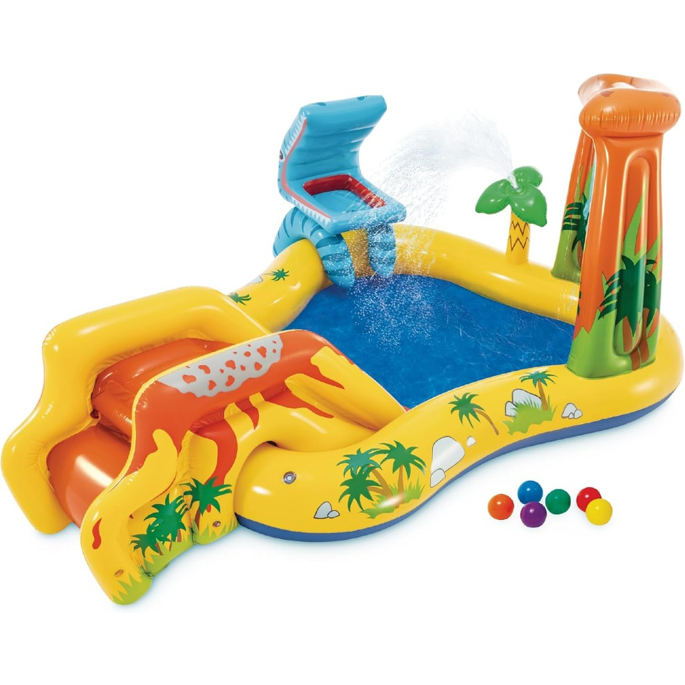 Kids Outdoor Activity Centre - Inflatable Dinosaur Play Center, Outdoor Inflatable