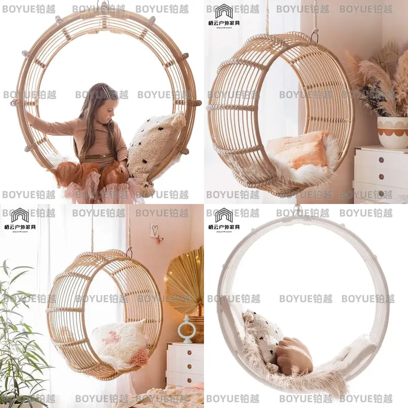 Kids Outdoor Hammock Chair - Outdoor Rattan Rocking Chair Hanging Hammock