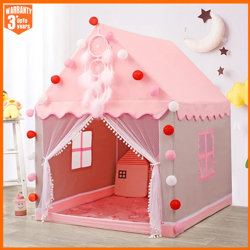 Kids Outdoor Clubhouse - Children Play Tent Princess Castle House