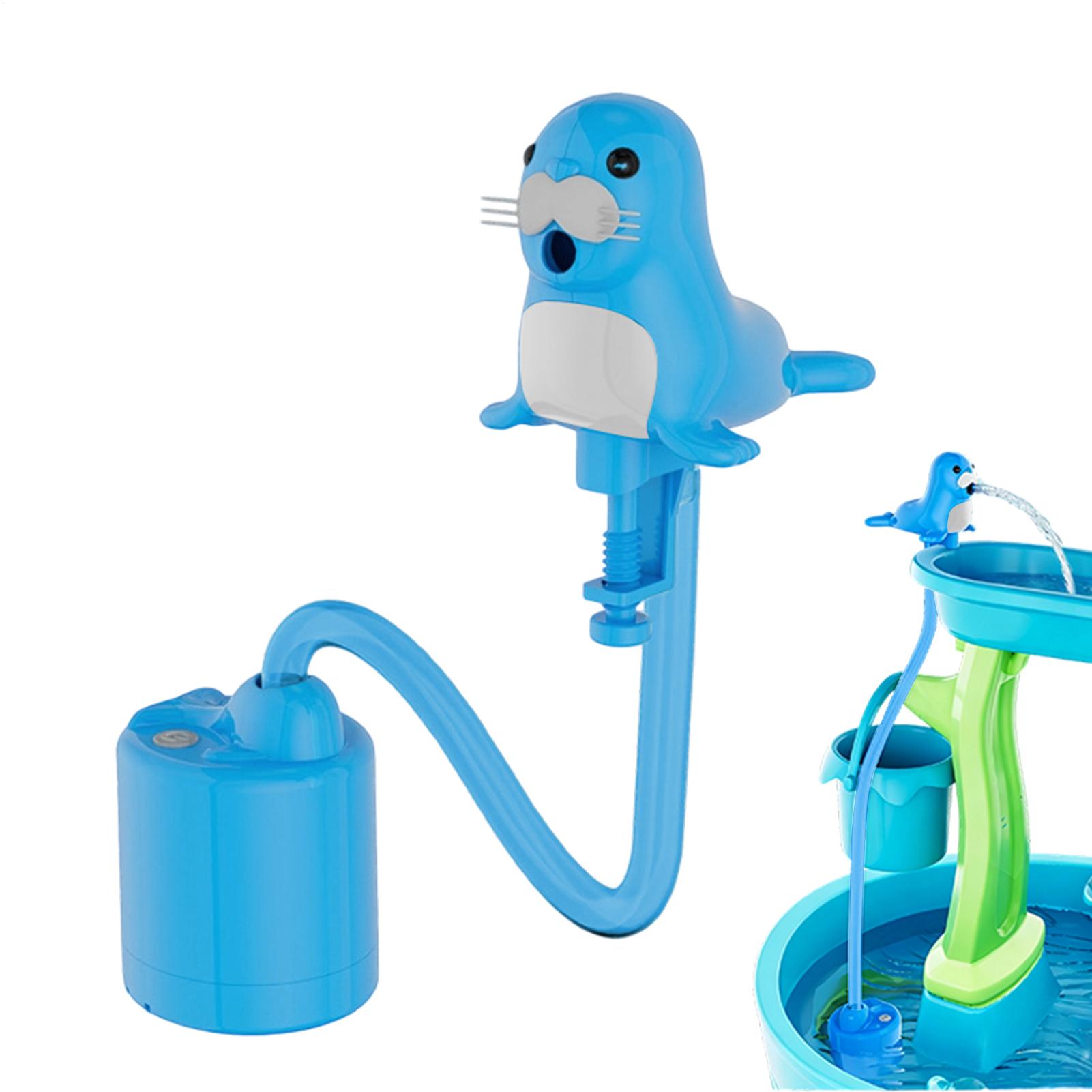 Kids Outdoor Water Play Table - Rechargeable Water Table Spray Pump Splash