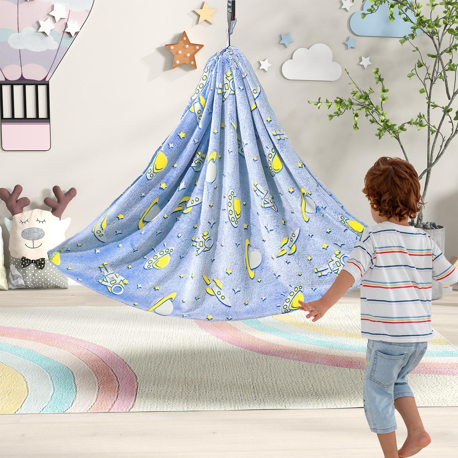 Kids Outdoor Hammock Chair - Swing Chair For Kids Glow-in-the-Dark Hammock