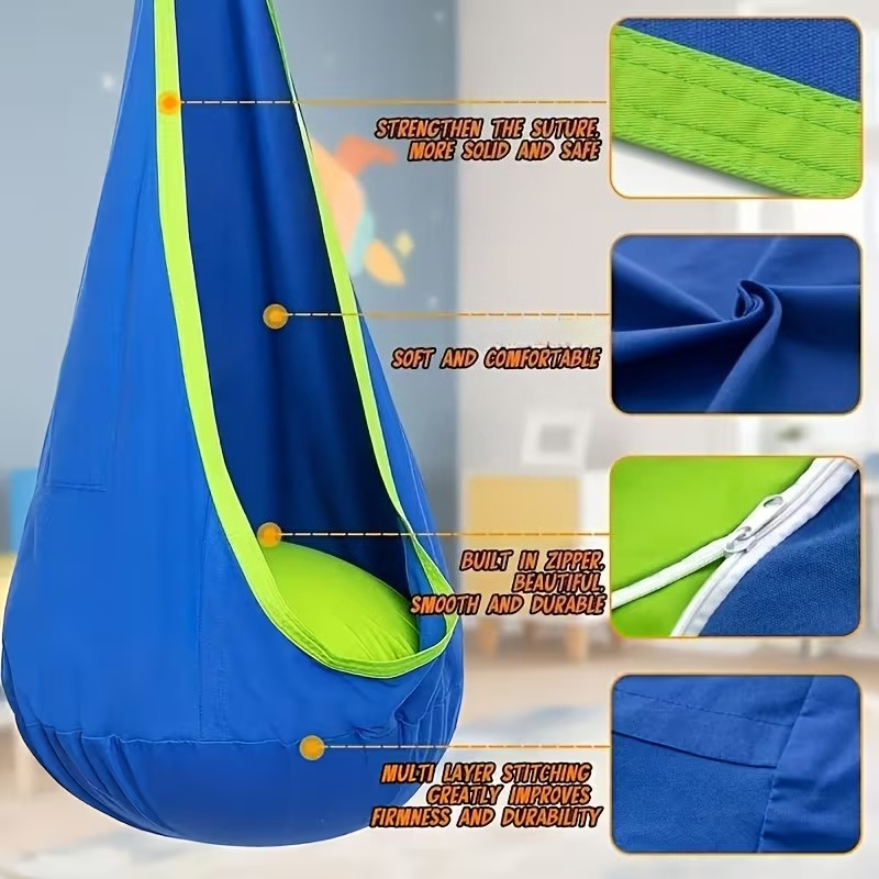 Kids Outdoor Hammock Chair - Kids Hanging Chair Indoor Outdoor Children