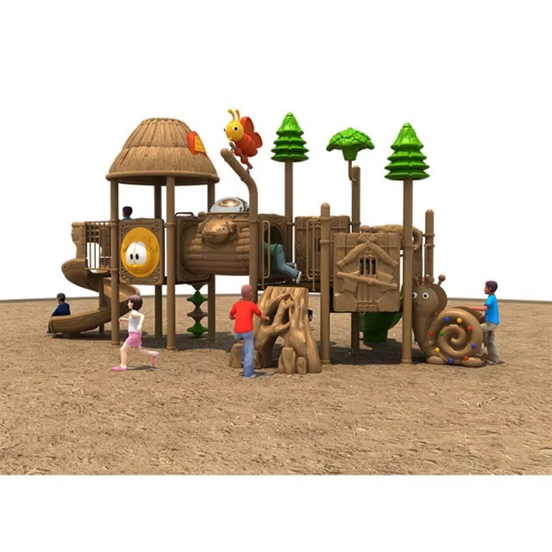Kids Outdoor Games - Playground Outdoor Kids Slide With Swings