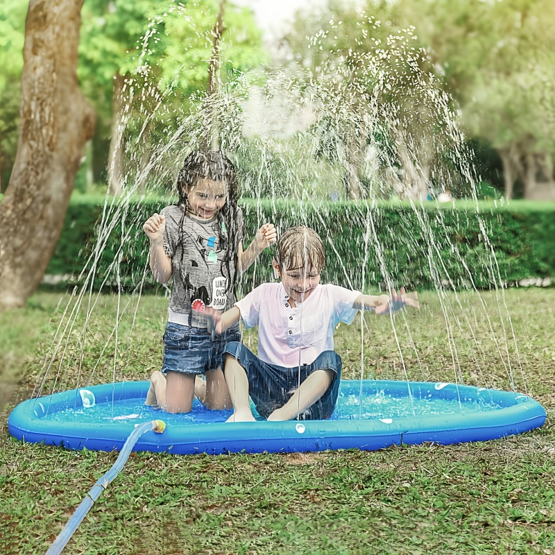 Kids Outdoor Clubhouse - Children Play Spray Mat 100cm Beach