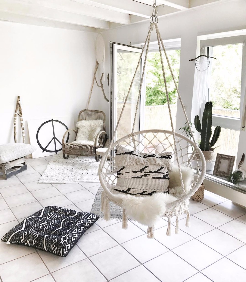 Kids Outdoor Hammock Chair - Năm 2021 Bắc Âu Tay Dệt