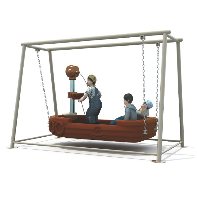 Kids Outdoor Set - Pirate Ship Shape Swing Chair Outdoor
