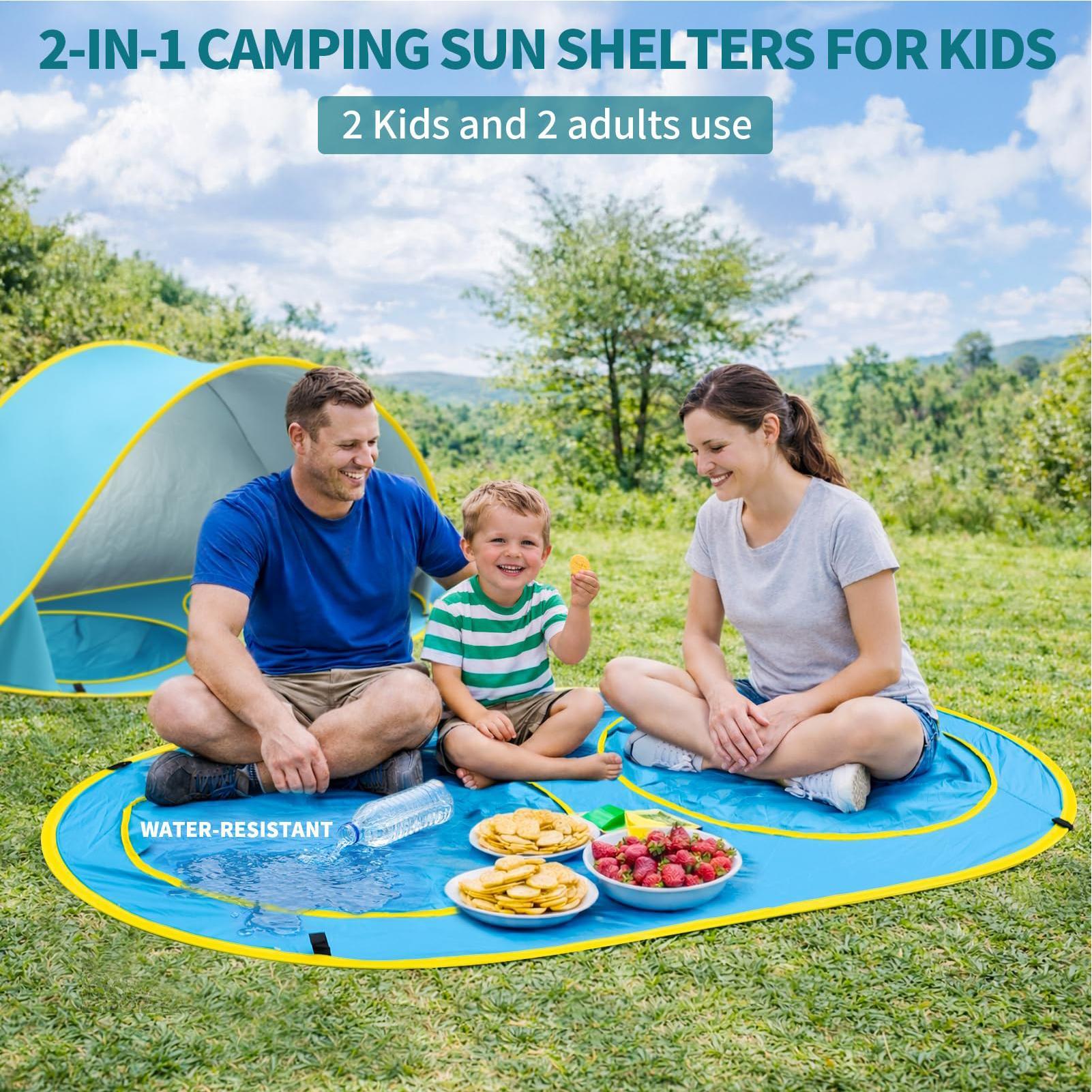 Kid Beach Tent With Pool UV Pr - đánh giá và giá Outdoor Tent Playhouse