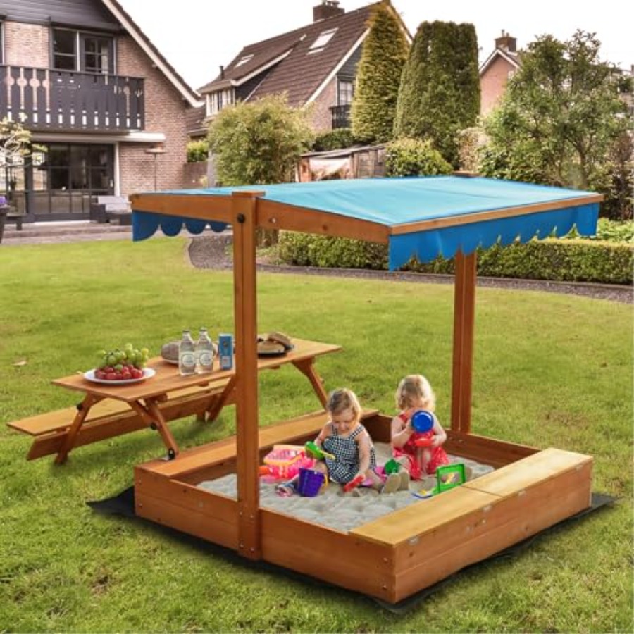 Backyard outdoor kids wooden s - đánh giá và giá Kids Outdoor Sandbox
