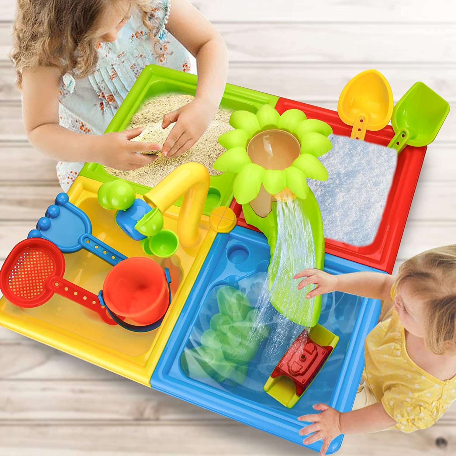 Beach Table Sand Play Toys Chi - đánh giá và giá Kids Outdoor Water Play Table