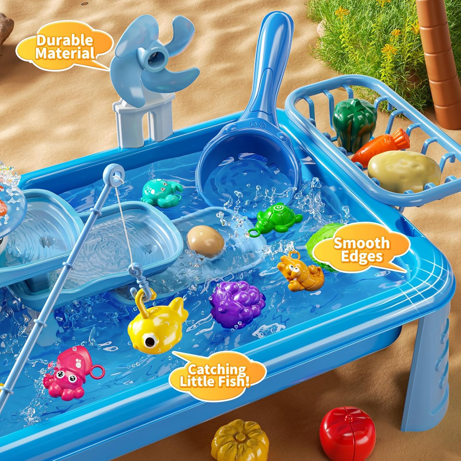 Toddler Water Table with Pump  - đánh giá và giá Kids Outdoor Water Play Table