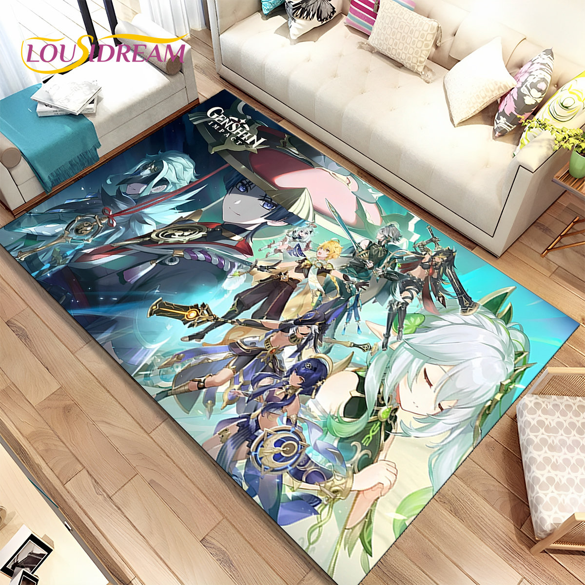 Genshin Impact Cartoon Game Ar - đánh giá và giá Kids Outdoor Flooring