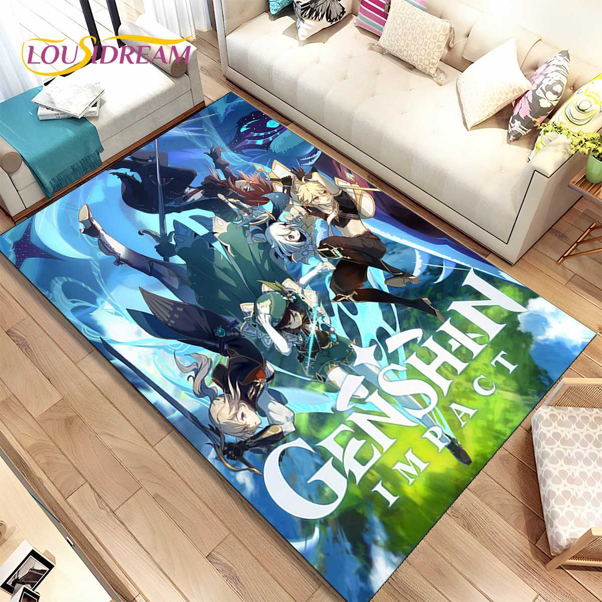 Genshin Impact Cartoon Game Ar - đánh giá và giá Kids Outdoor Flooring