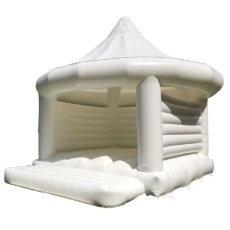 Inflatable White Wedding Bounc - đánh giá và giá Kids Outdoor Games