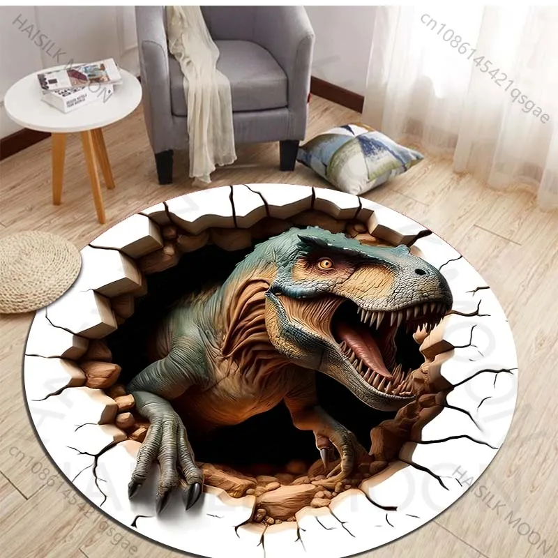 HD 3D Dinosaur Print Round Rug - đánh giá và giá Kids Outdoor Flooring