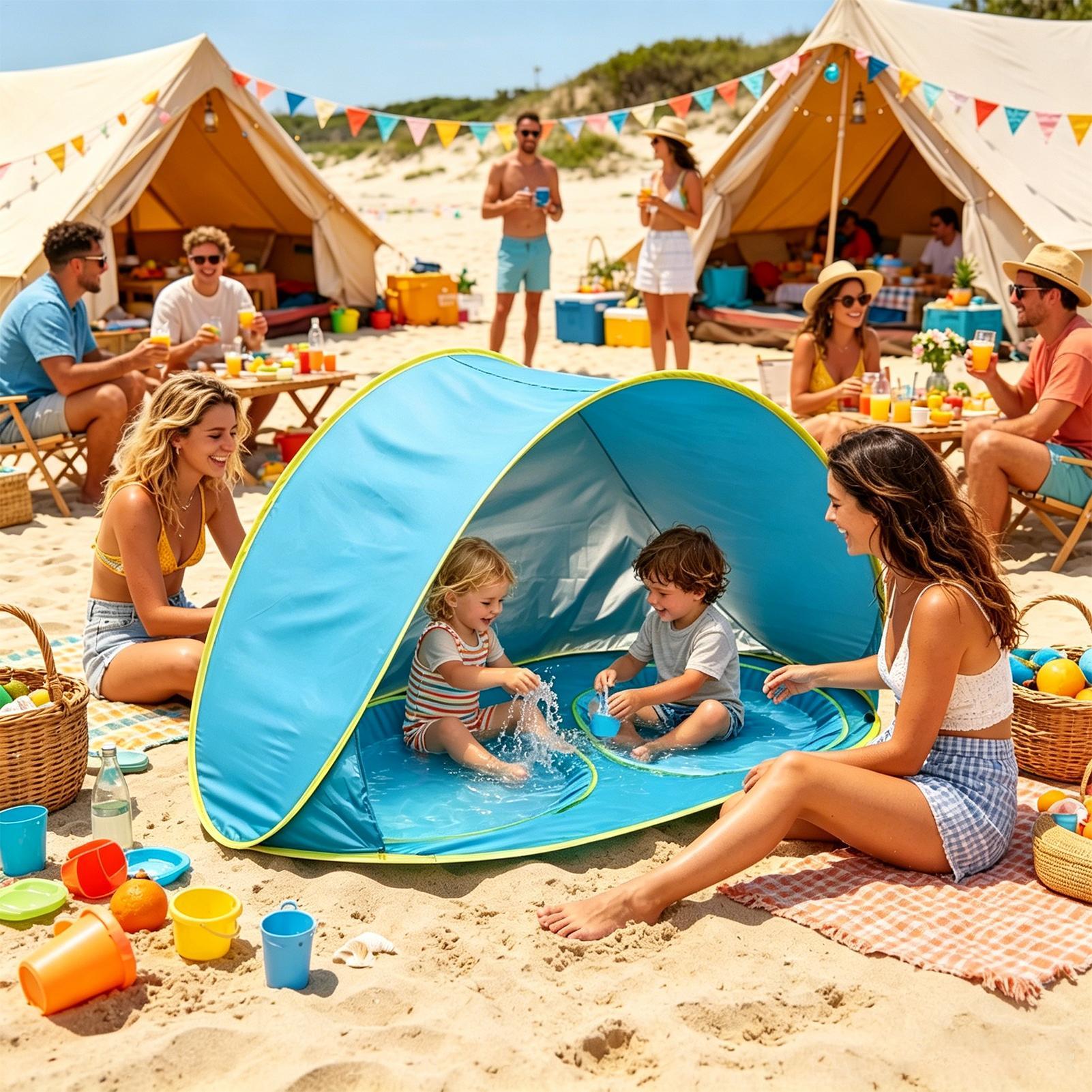 Kids Beach Tent UV Protection  - đánh giá và giá Kids Outdoor Activity Centre