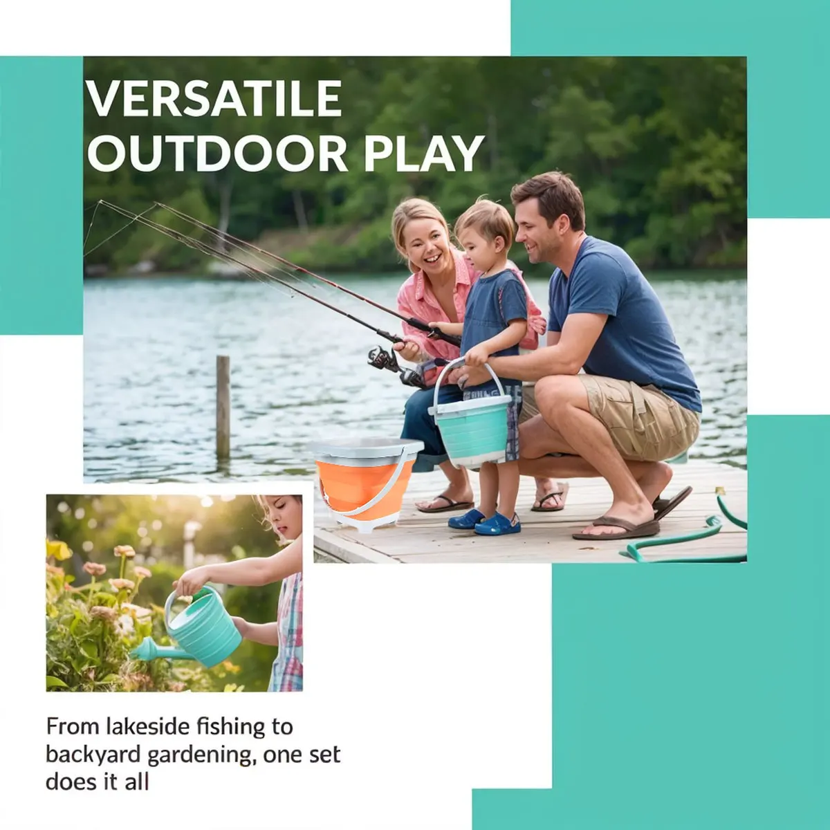 Different Foldable Sand Bucket - đánh giá và giá Kids Outdoor Activity Centre