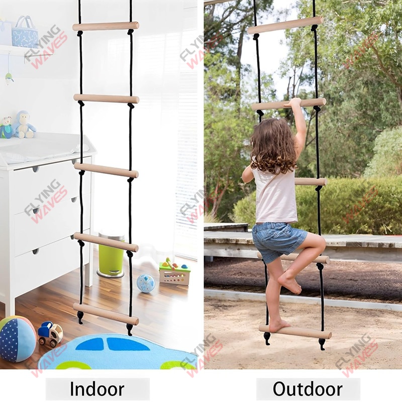 Children Climbing Rope Ladder  - đánh giá và giá Kids Outdoor Clubhouse