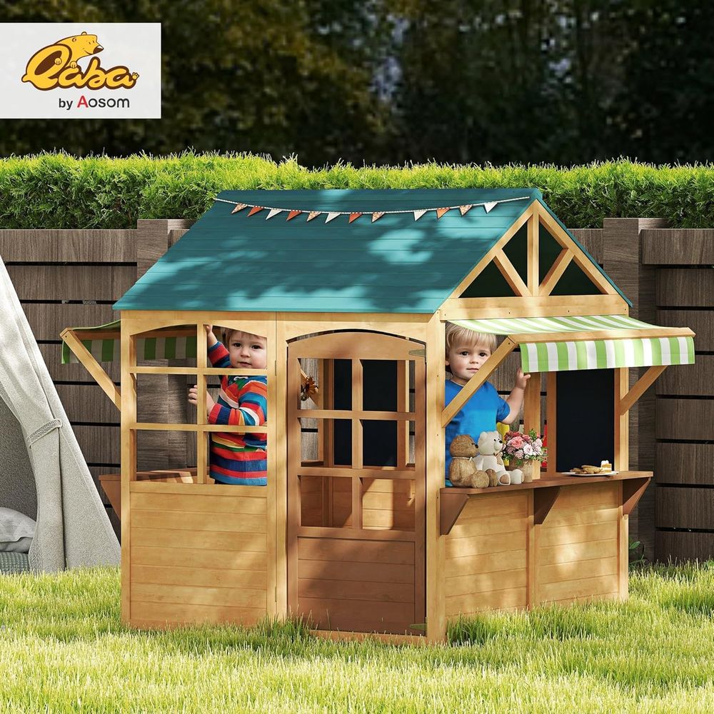 Qaba oldable Outdoor Playhouse - đánh giá và giá Qaba Kids Outdoor Playhouse