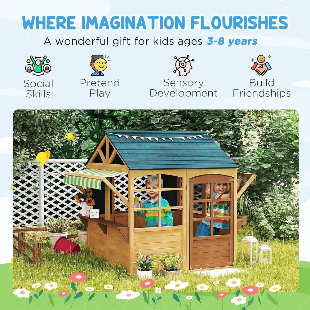 Qaba oldable Outdoor Playhouse - đánh giá và giá Qaba Kids Outdoor Playhouse