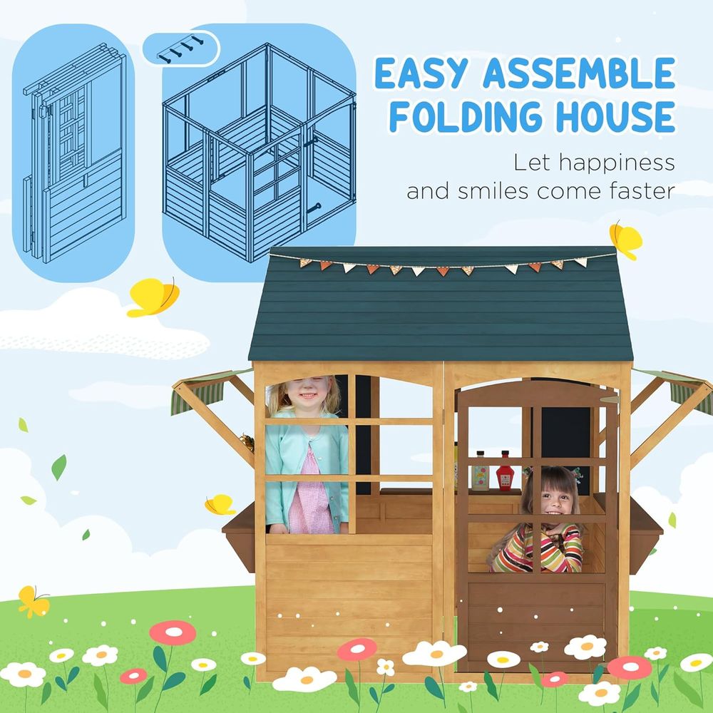 Qaba oldable Outdoor Playhouse - đánh giá và giá Qaba Kids Outdoor Playhouse