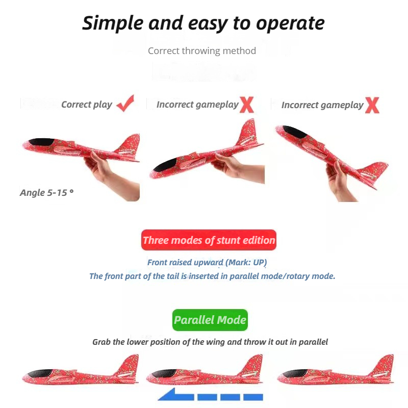 48cm Large Foam Airplane Child - đánh giá và giá Kids Outdoor Fun
