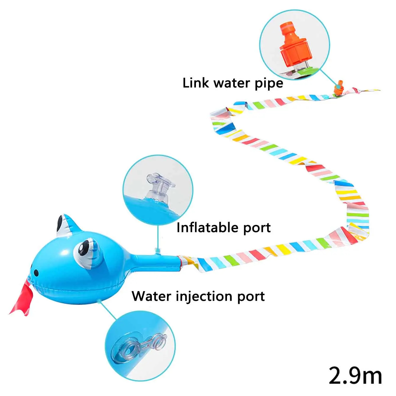 Inflatable Water Spray Snake T - đánh giá và giá Kids Outdoor Set