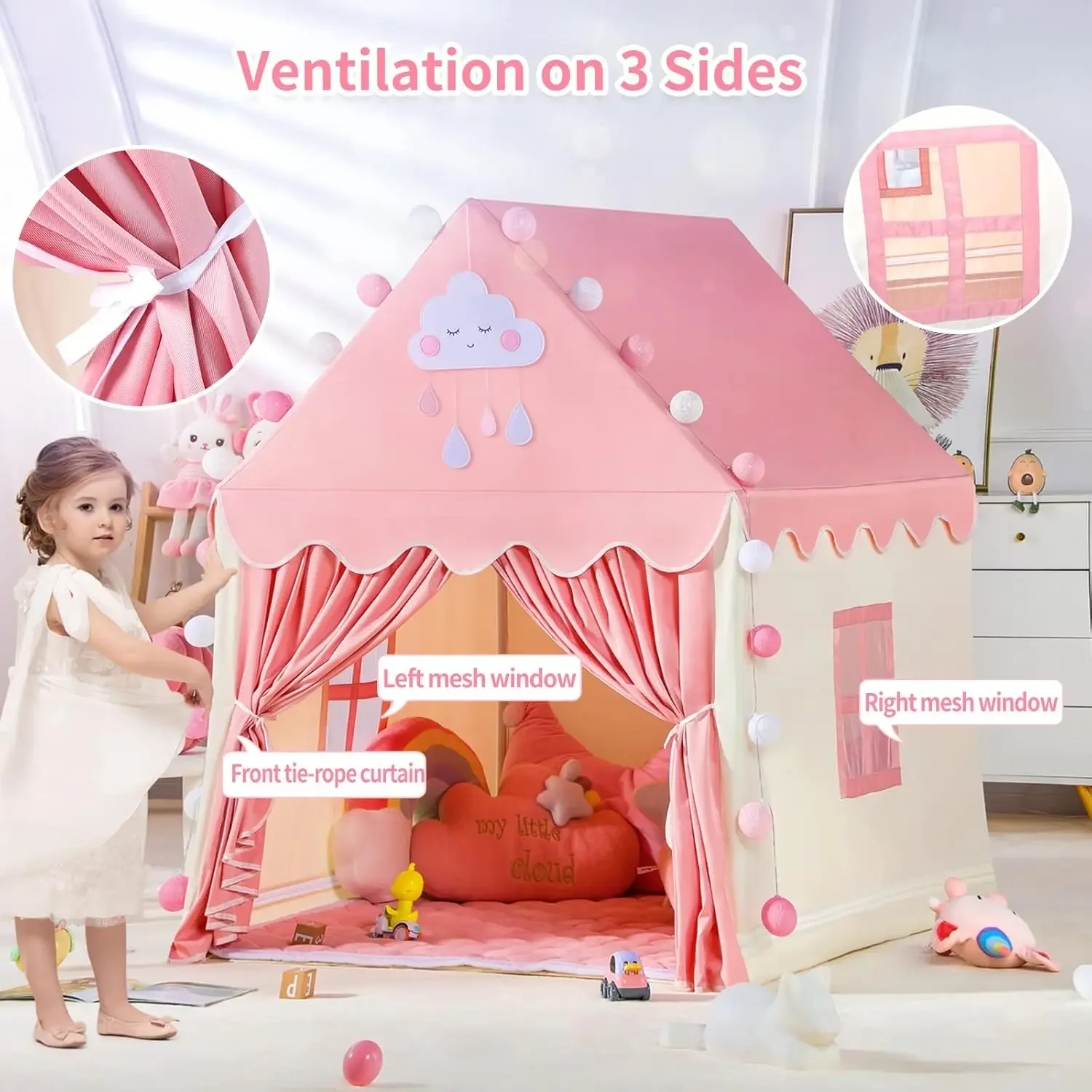 Children Play Tent Princess Ca - đánh giá và giá Kids Outdoor Clubhouse