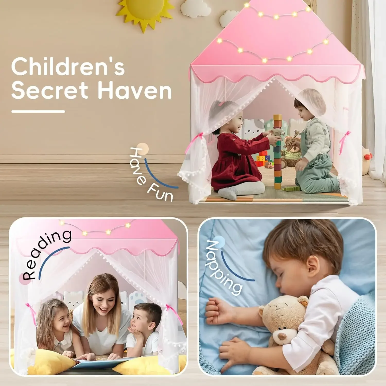 Children Play Tent Princess Ca - đánh giá và giá Kids Outdoor Clubhouse