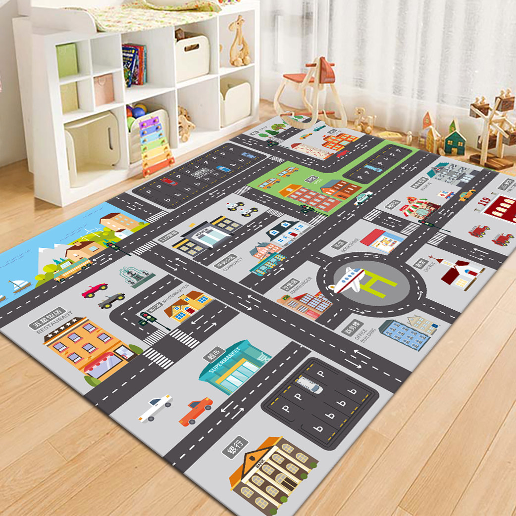 VIKAMA City Road Map Kids Play - đánh giá và giá Kids Outdoor Flooring