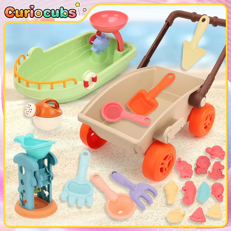 Kid Trolley Beach Play Toy San - đánh giá và giá Kids Outdoor Sandbox