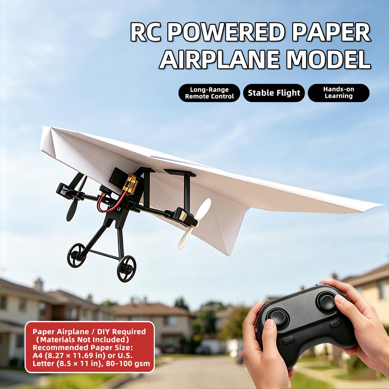 DIY RC Paper Airplane Kit Plan - đánh giá và giá Kids Outdoor Fun