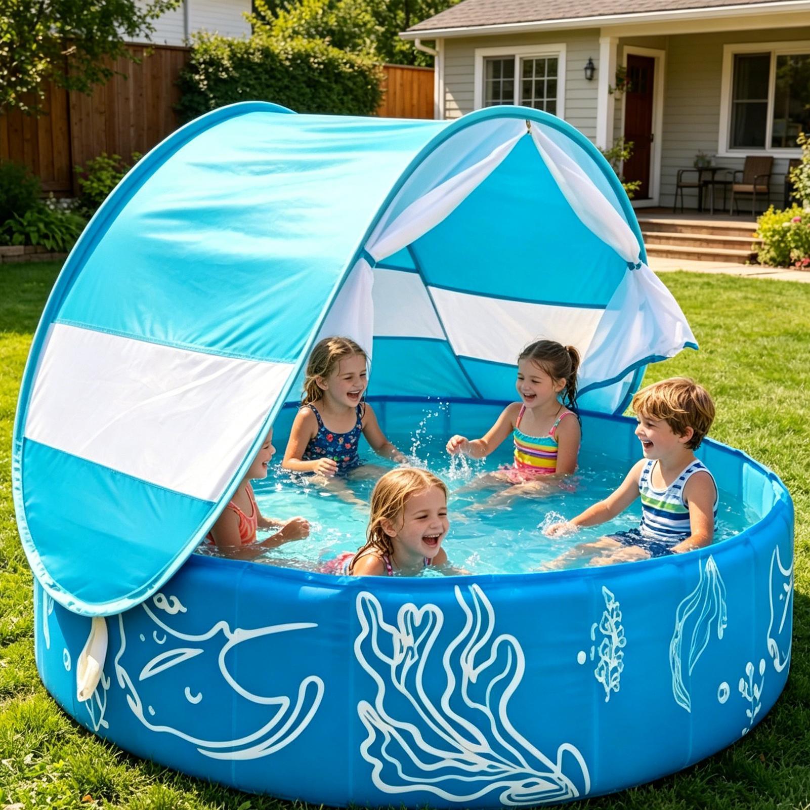 Kiddie Pool with Canopy 120x30 - đánh giá và giá Kids Outdoor Activity Centre