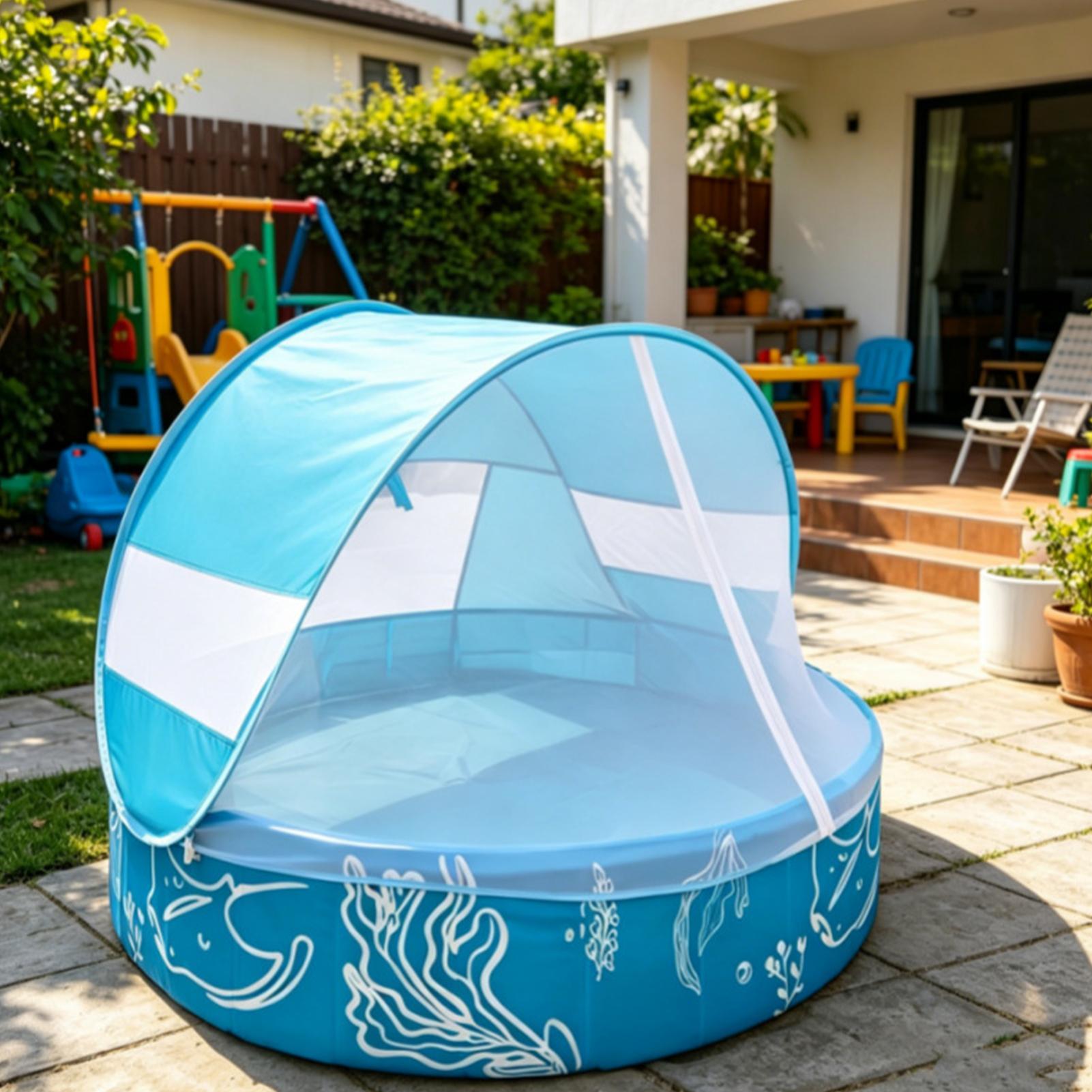 Kiddie Pool with Canopy 120x30 - đánh giá và giá Kids Outdoor Activity Centre