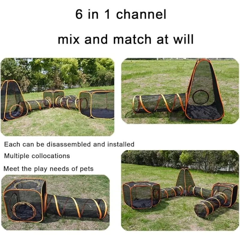 6-in-1 Tent Cat Enclosures wit - đánh giá và giá Outdoor Tent Playhouse