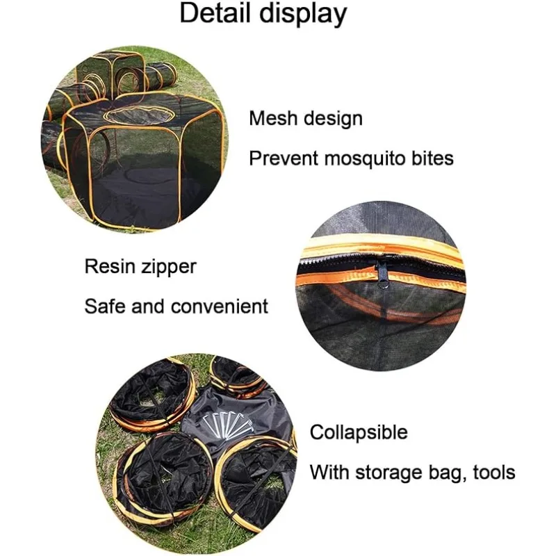 6-in-1 Tent Cat Enclosures wit - đánh giá và giá Outdoor Tent Playhouse