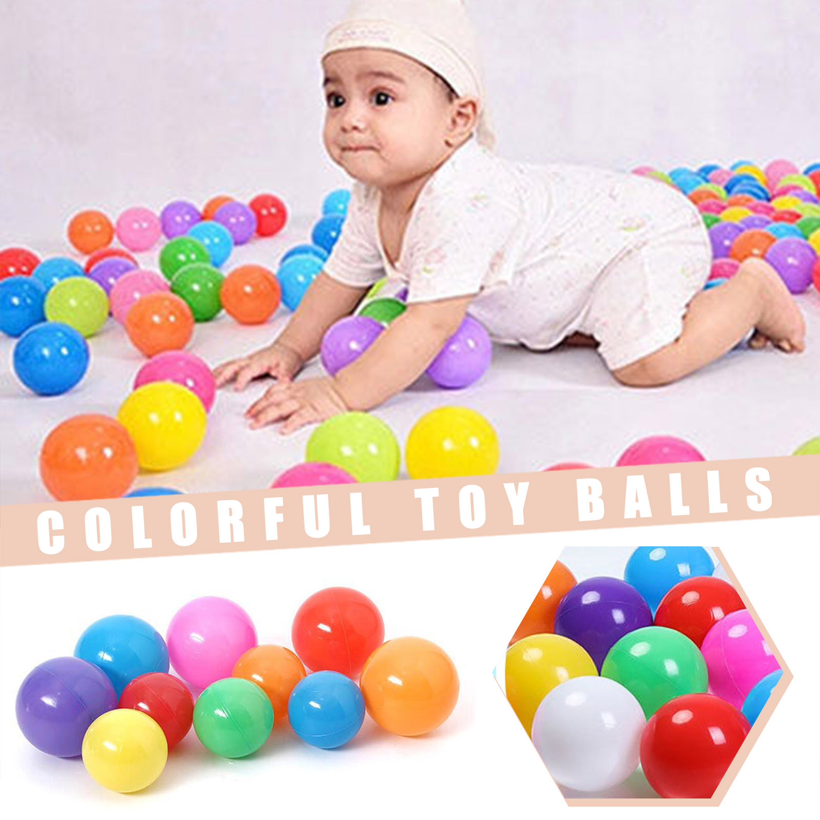 100PCS 55MM Baby Plastic Balls - đánh giá và giá Kids Outdoor Activity Centre