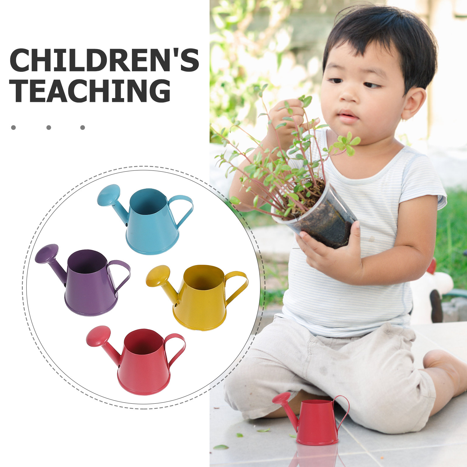 4Pcs Mini Metal Watering Can S - đánh giá và giá Kids Outdoor Set