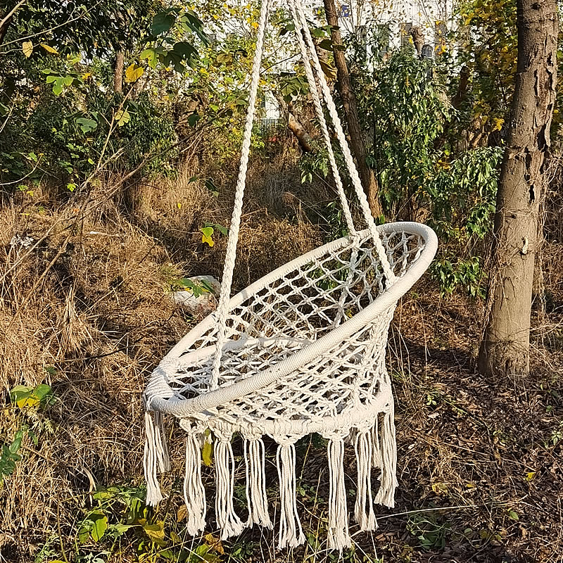 Năm 2021 Bắc Âu Tay Dệt Kim Tr - đánh giá và giá Kids Outdoor Hammock Chair